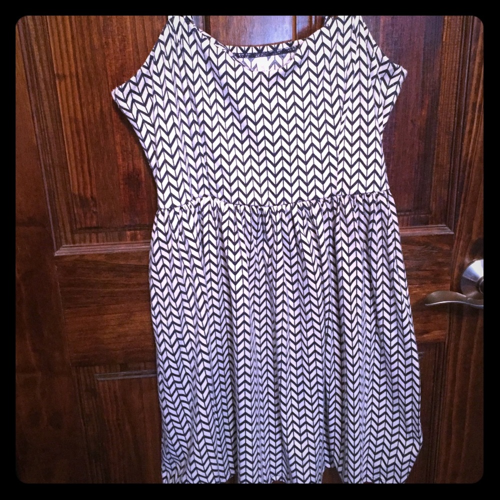 Navy & Cream Dress